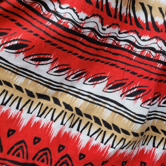Forever 21 Tribal Print Mini Skater Skirt - Picture 4 of 8